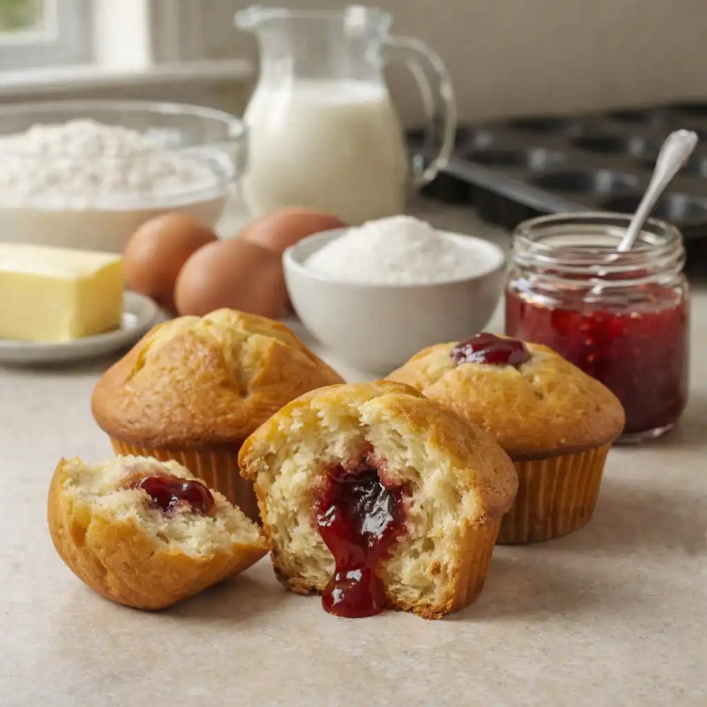 Muffins à la confiture