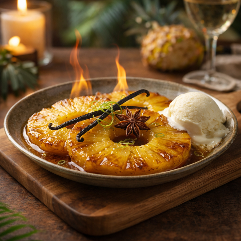 Ananas au vieux rhum