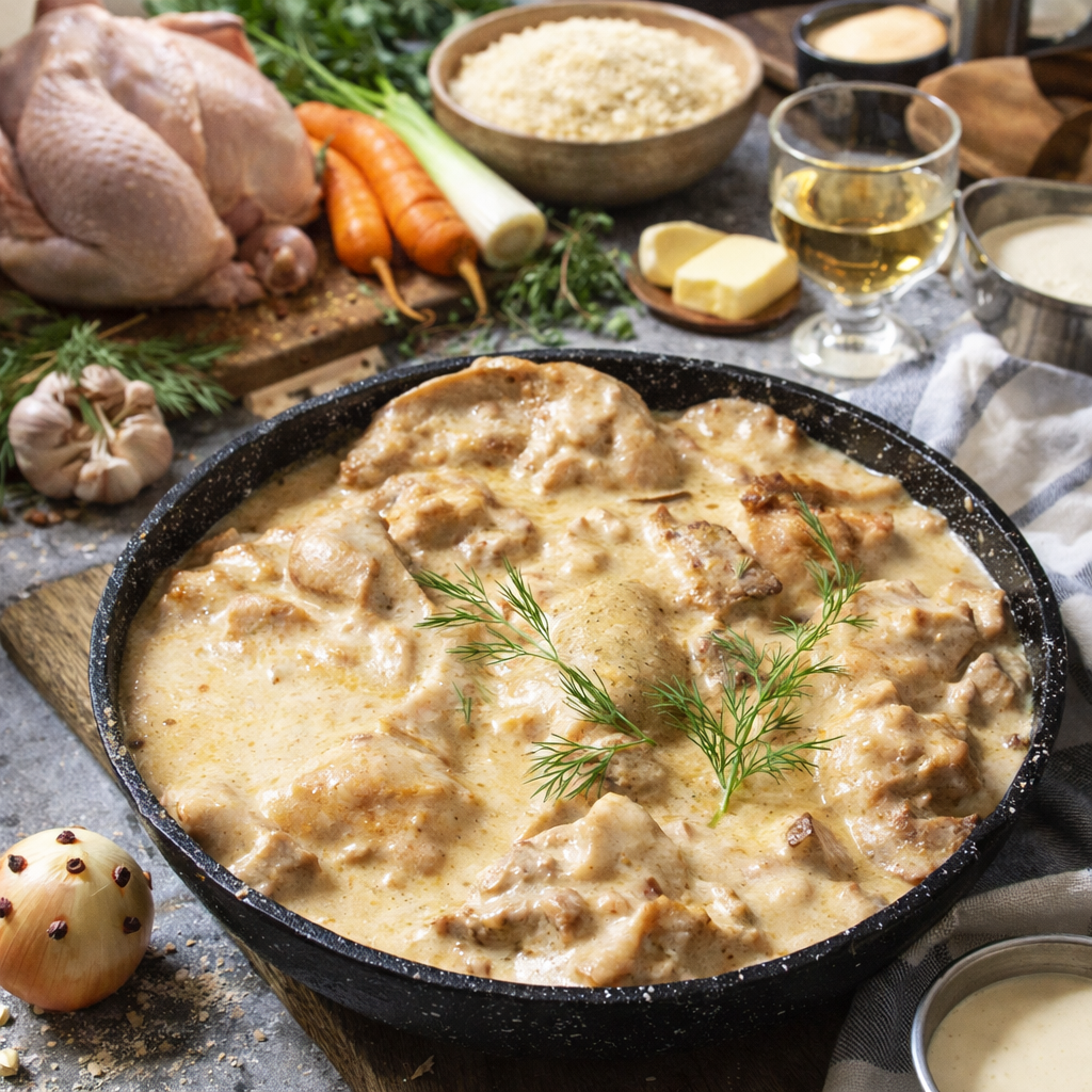 La poule au riz de la mère Michèle