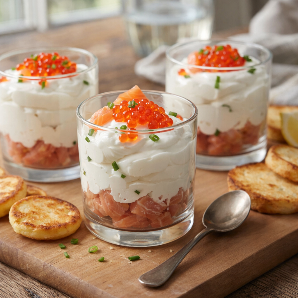 Verrine de saumon et mascarpone