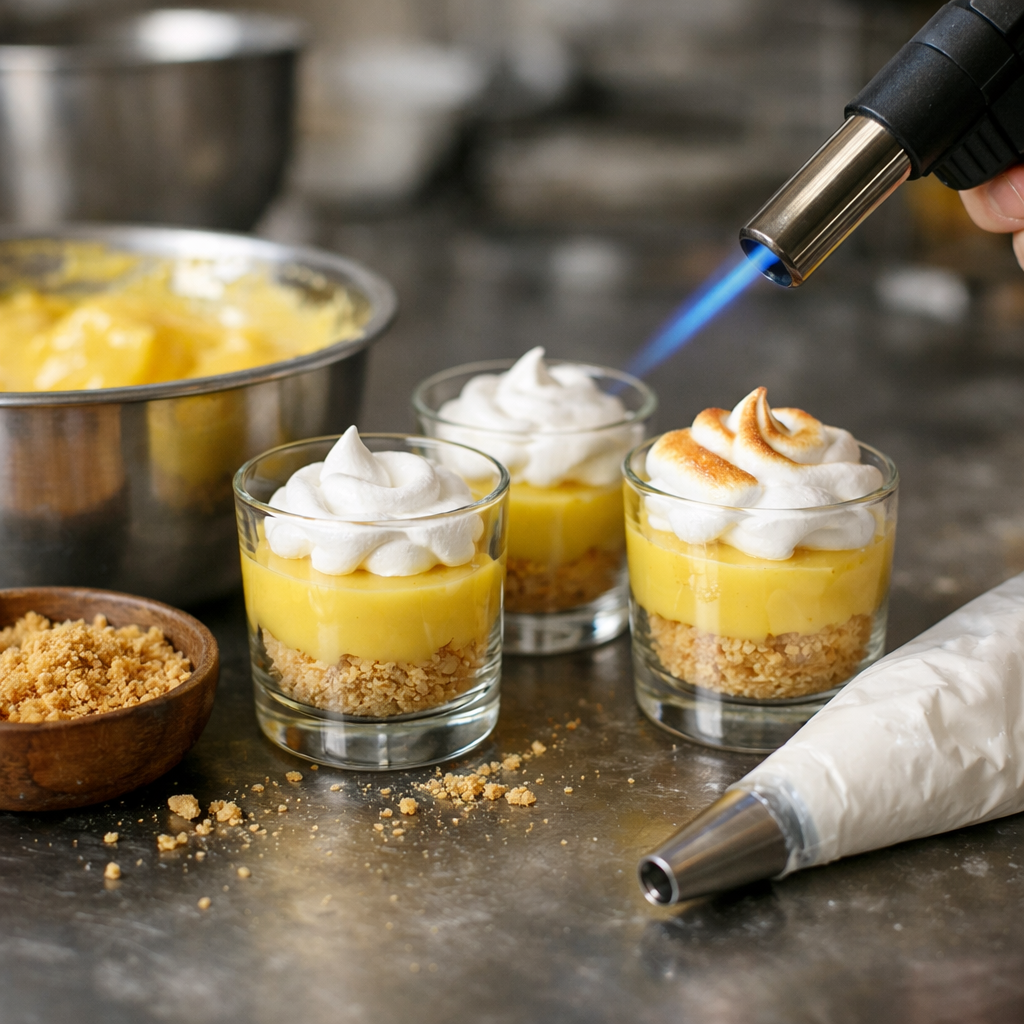 Tarte au Citron Meringuée en Verrines