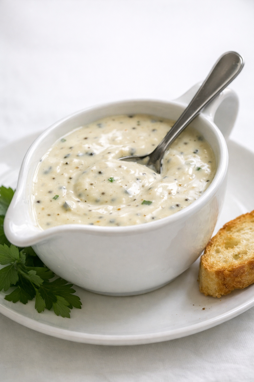 Sauce Boursin et moutarde douce