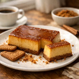 Flan au spéculoos