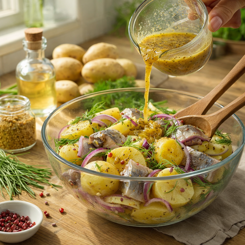 Salade de pommes de terre aux harengs
