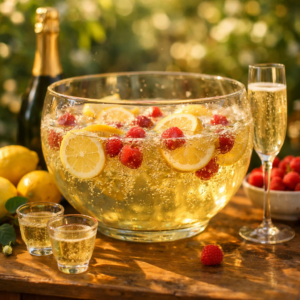 Punch champagne au citron