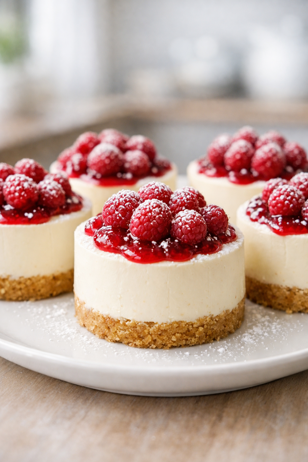 Mini cheesecakes au chocolat blanc