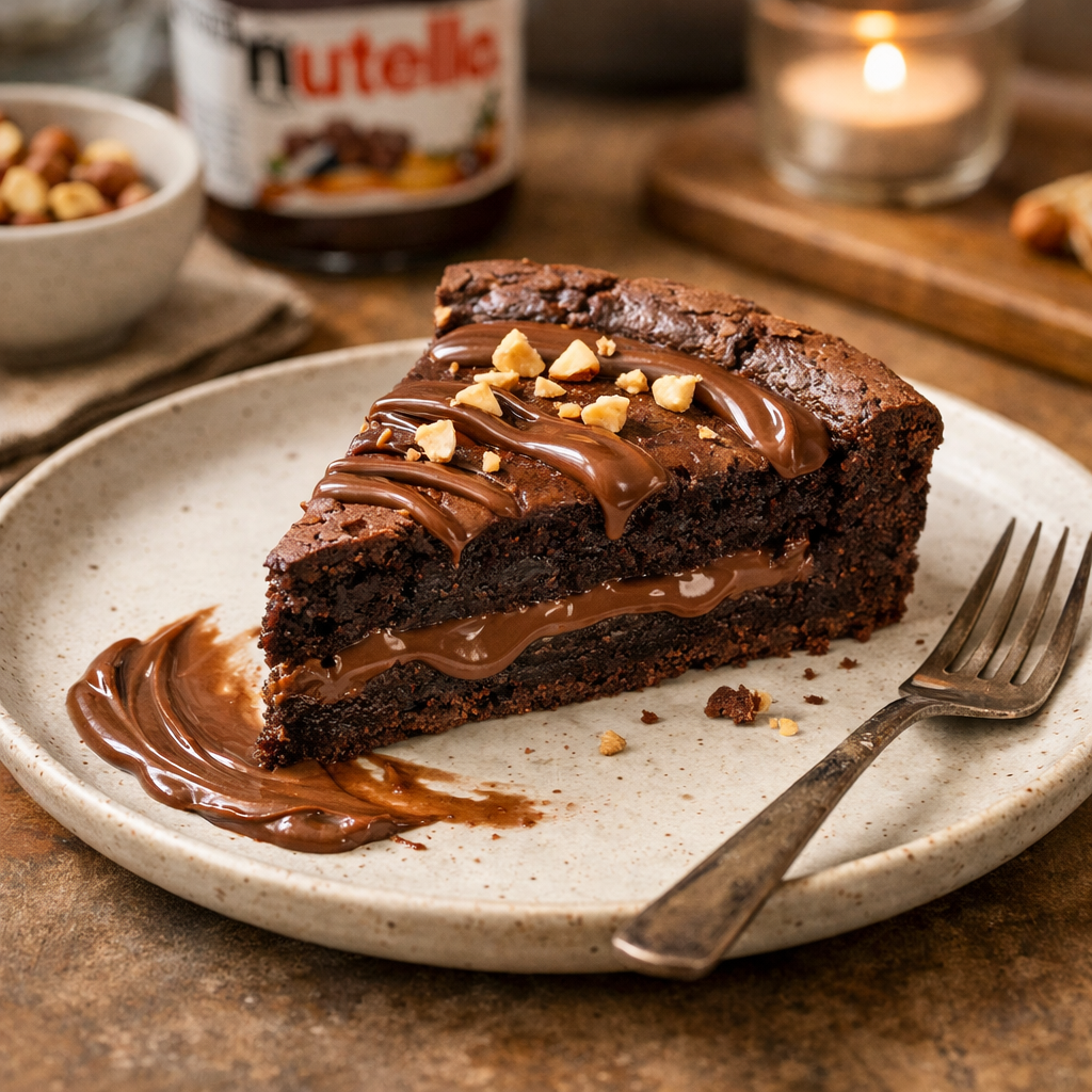 Tarte brownie au Nutella