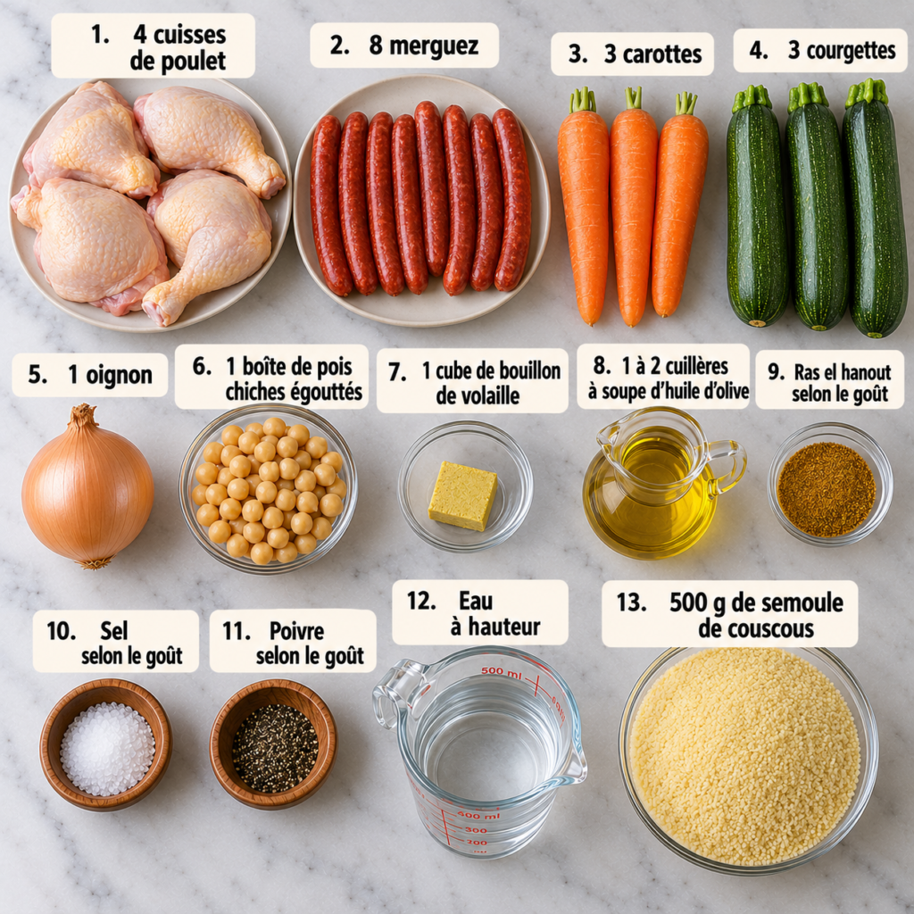 Couscous Poulet et Merguez
