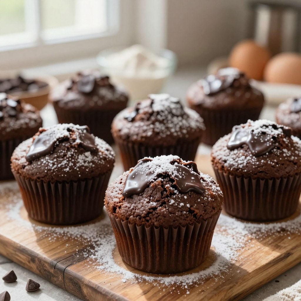 Muffins au chocolat rapide et fondant