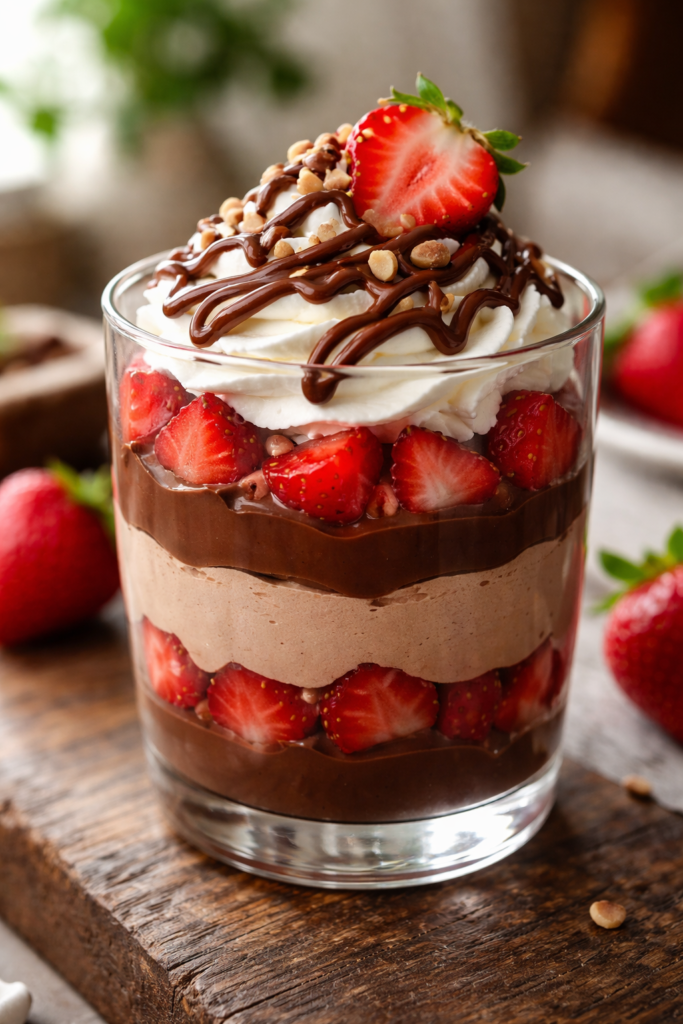 Verrine fraise Nutella