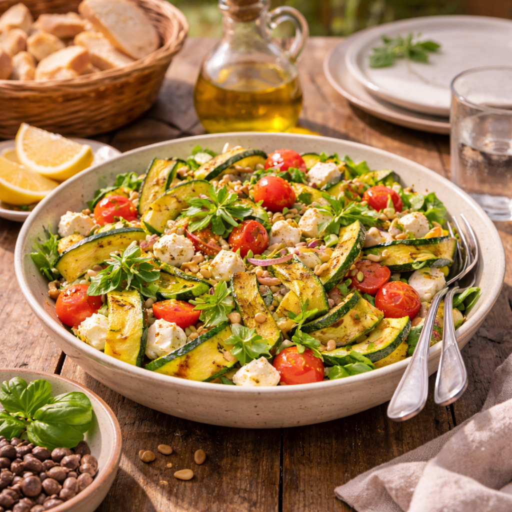 Salade de courgettes à la feta