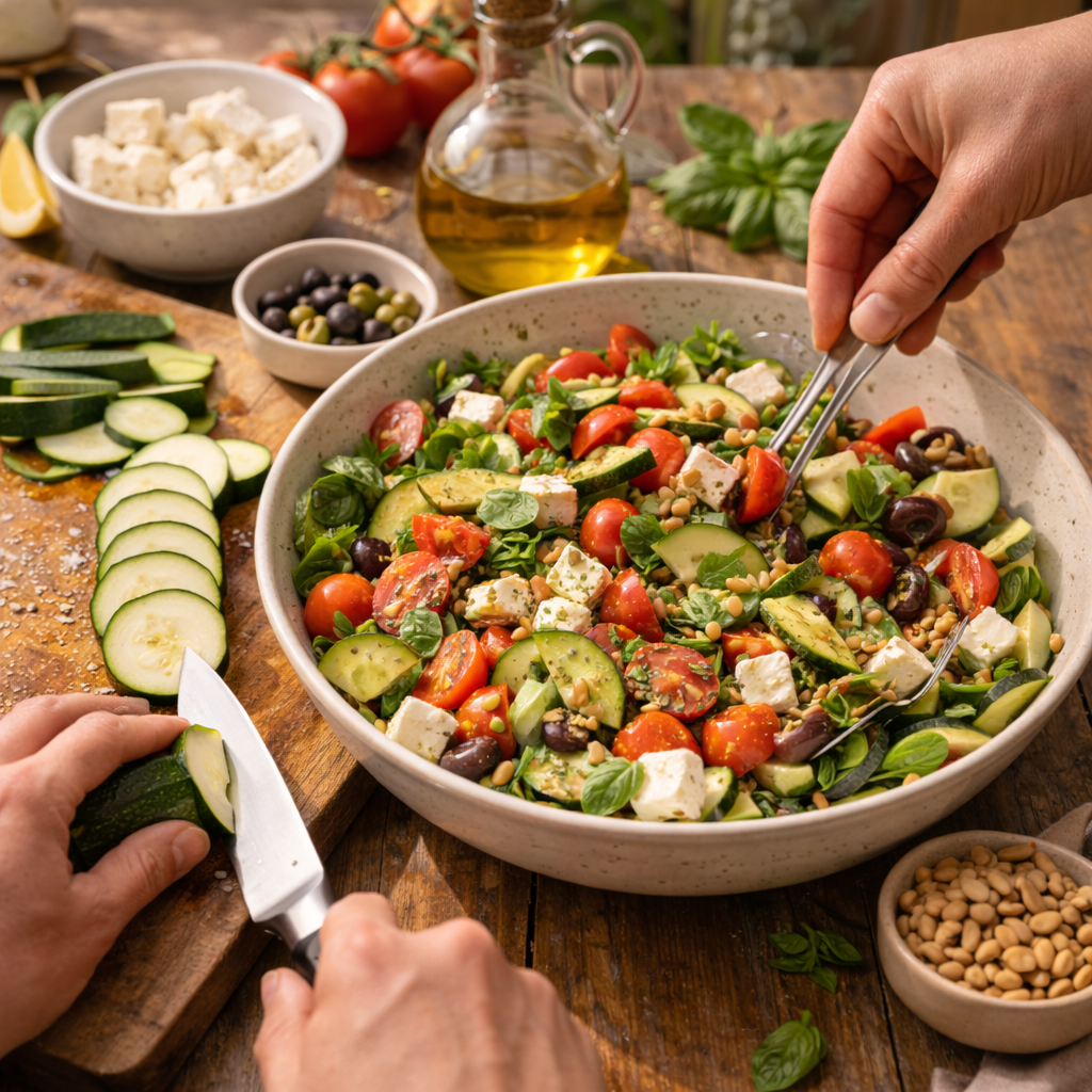 Salade de courgettes à la feta