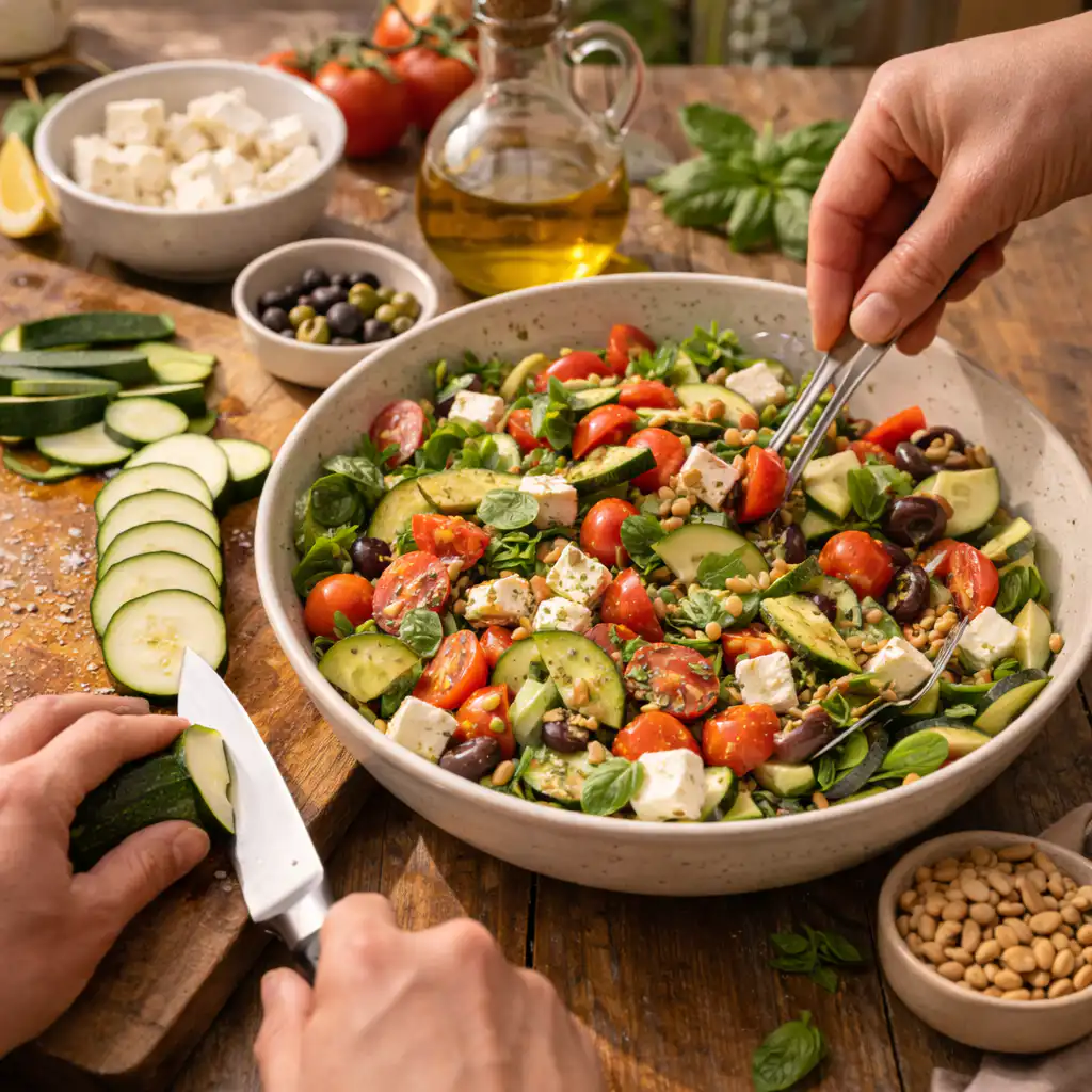 Salade de courgettes à la feta