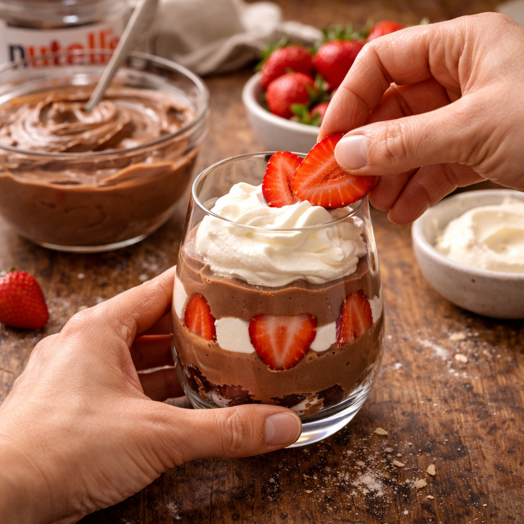 Verrine fraise Nutella