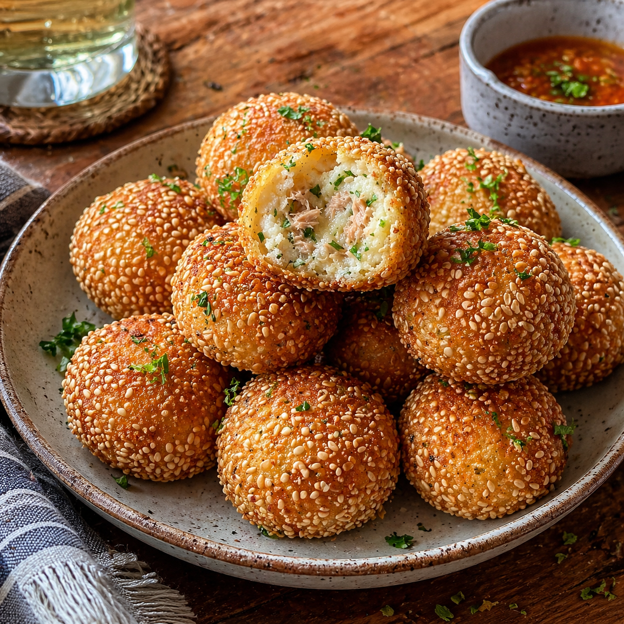Boulettes de pommes de terre et thon