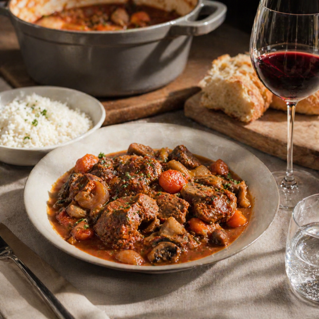 sauté de veau marengo