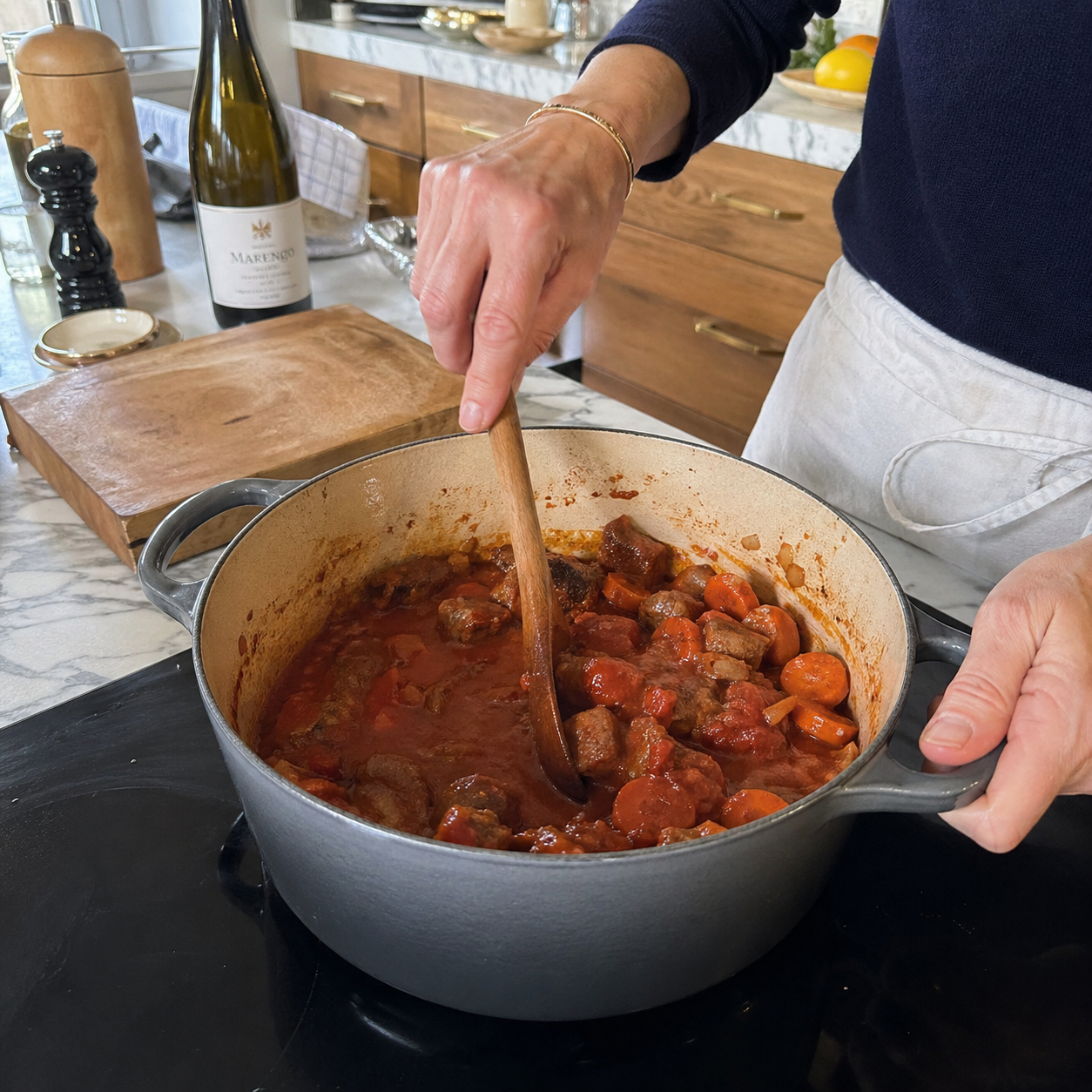 sauté de veau marengo