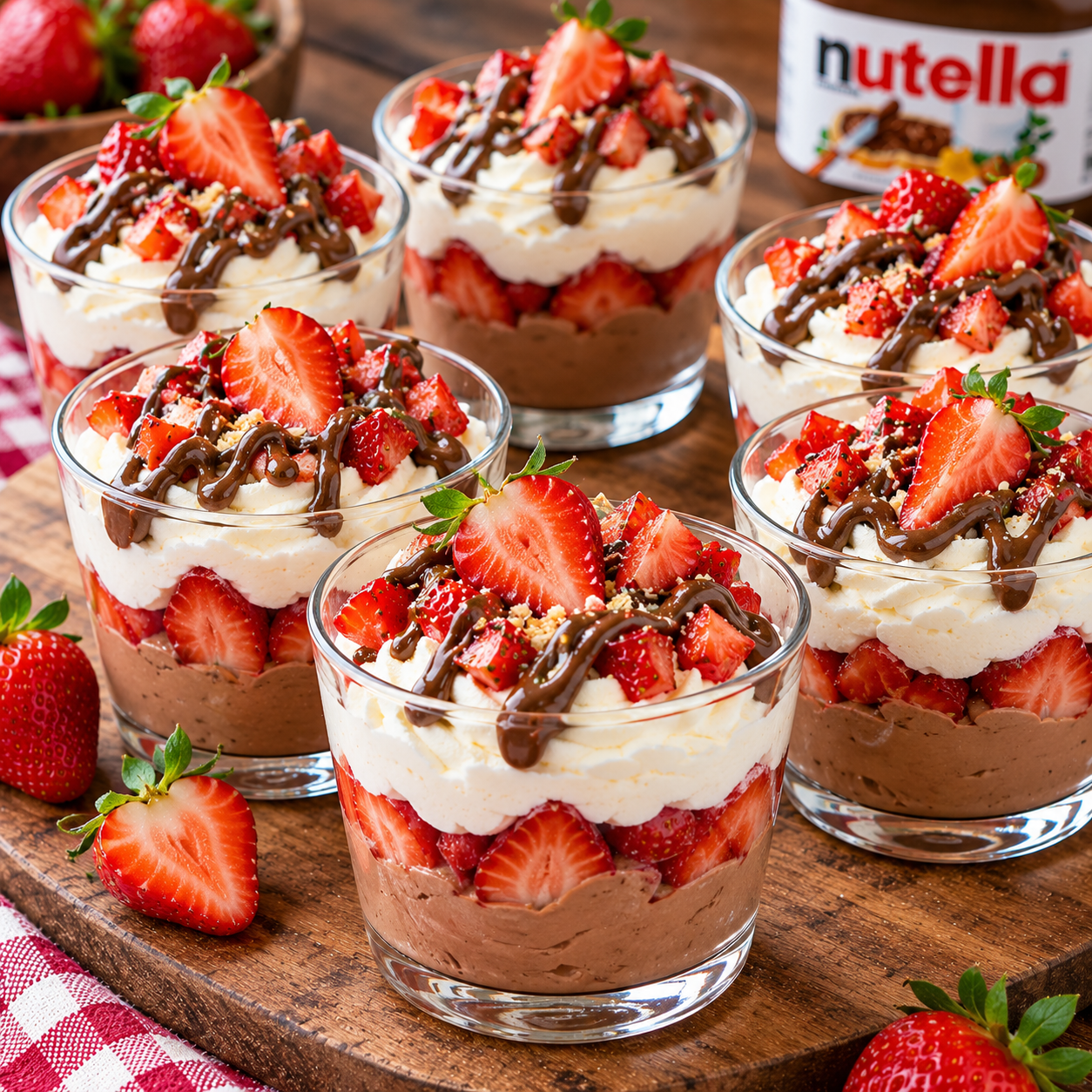 Verrine fraise Nutella
