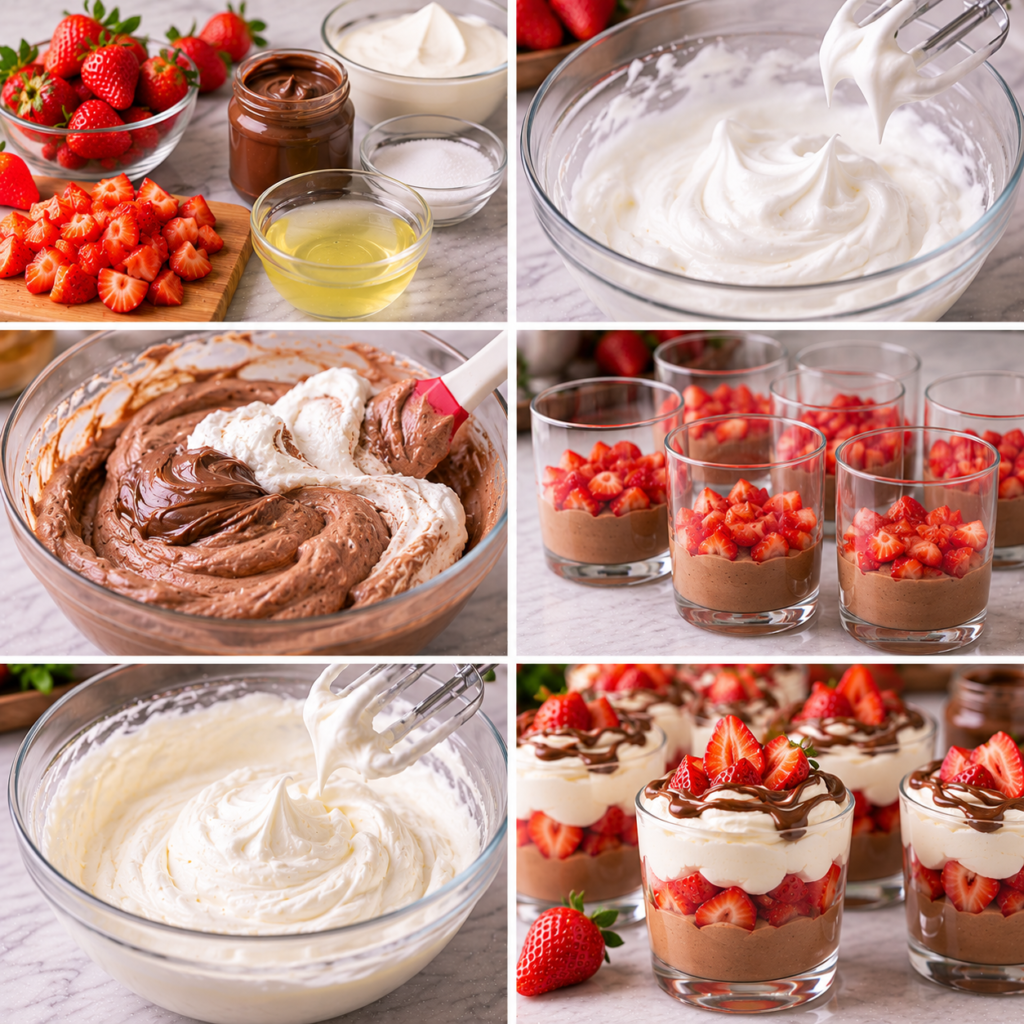 Verrine fraise Nutella