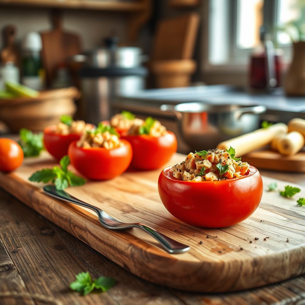 Tomates farcies au thon