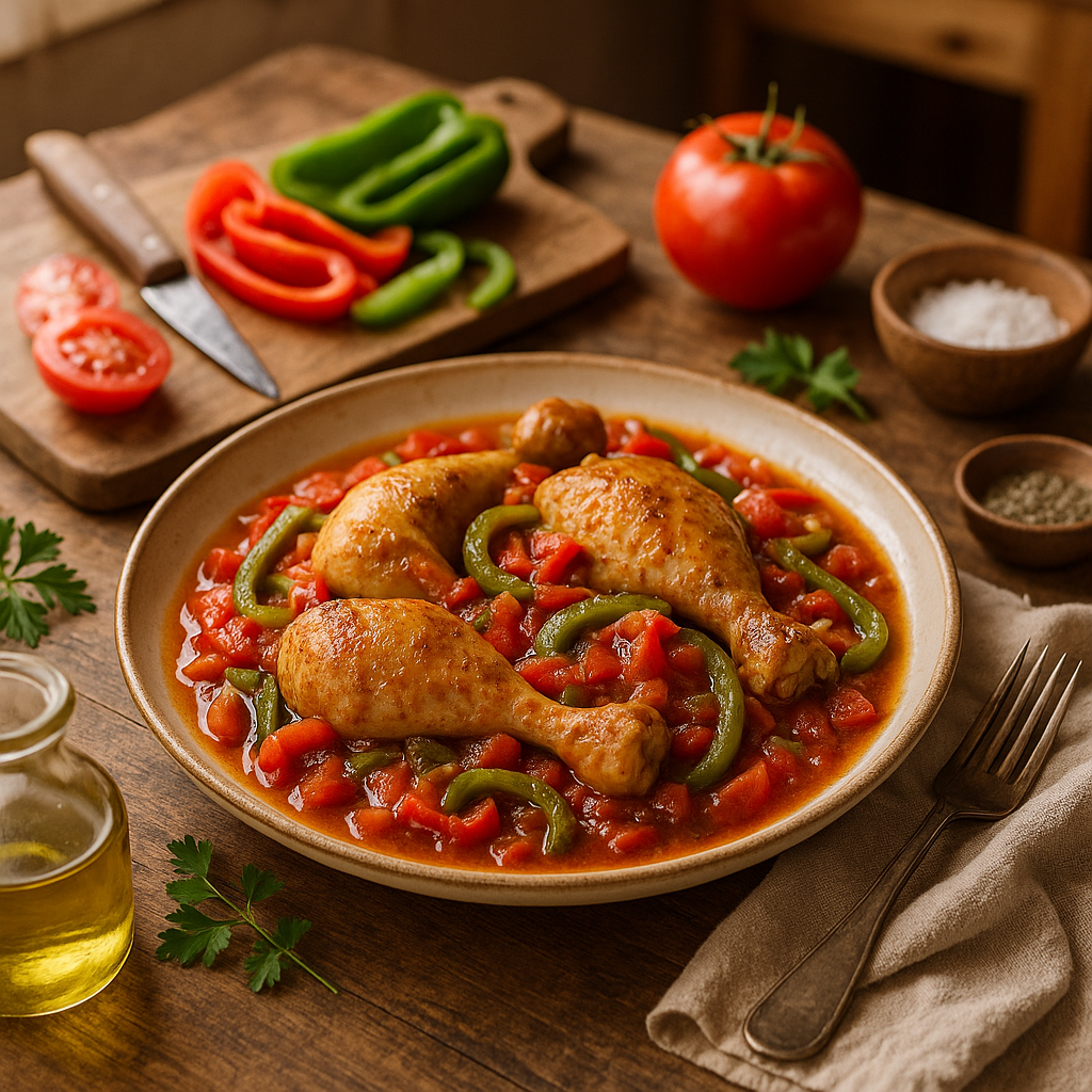 Poulet basquaise
