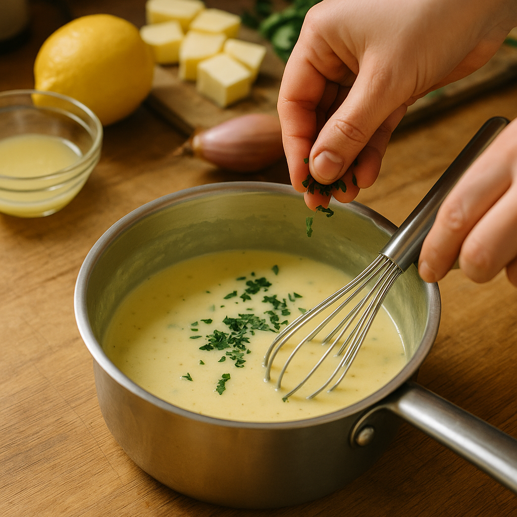 Sauce beurre citron pour poisson