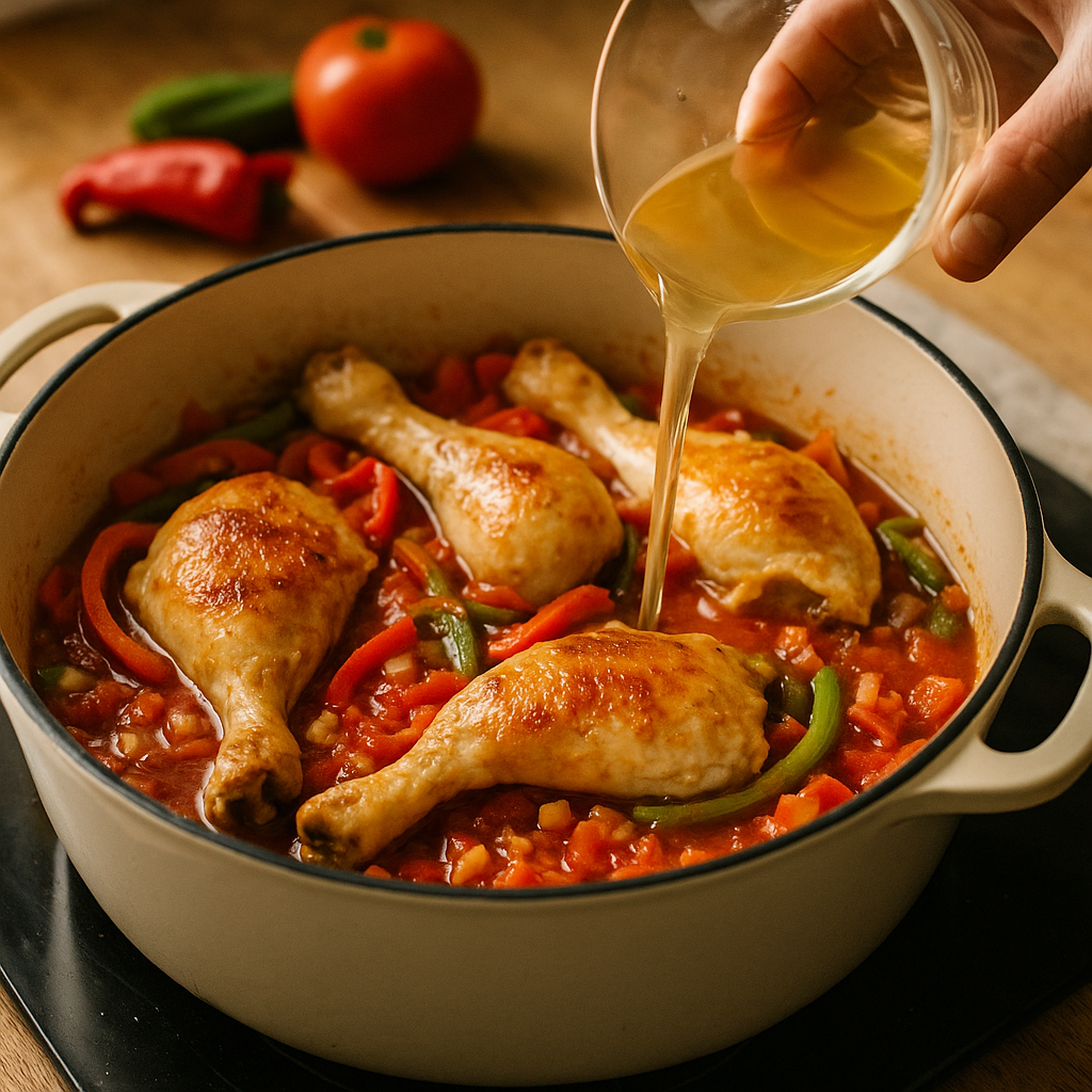 Poulet basquaise