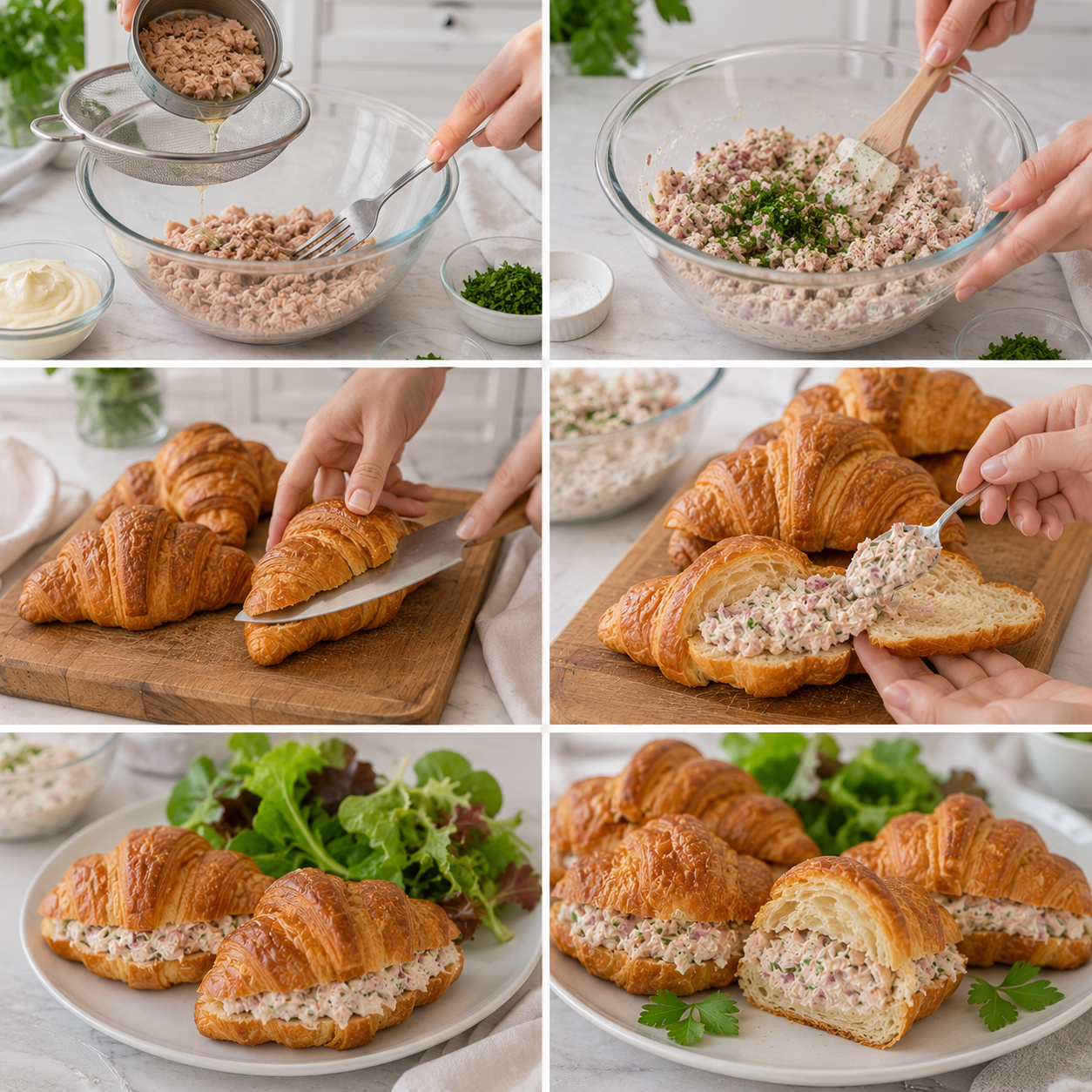 Croissants Garnis au Thon