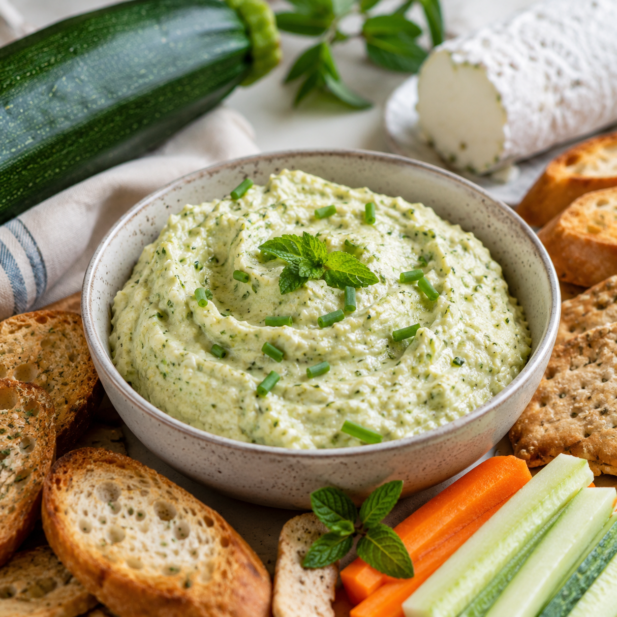 Tartinade de courgette au chèvre