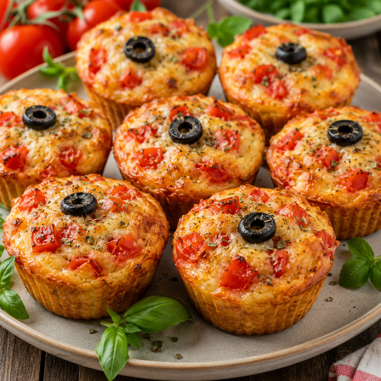 Muffins salés façon pizza