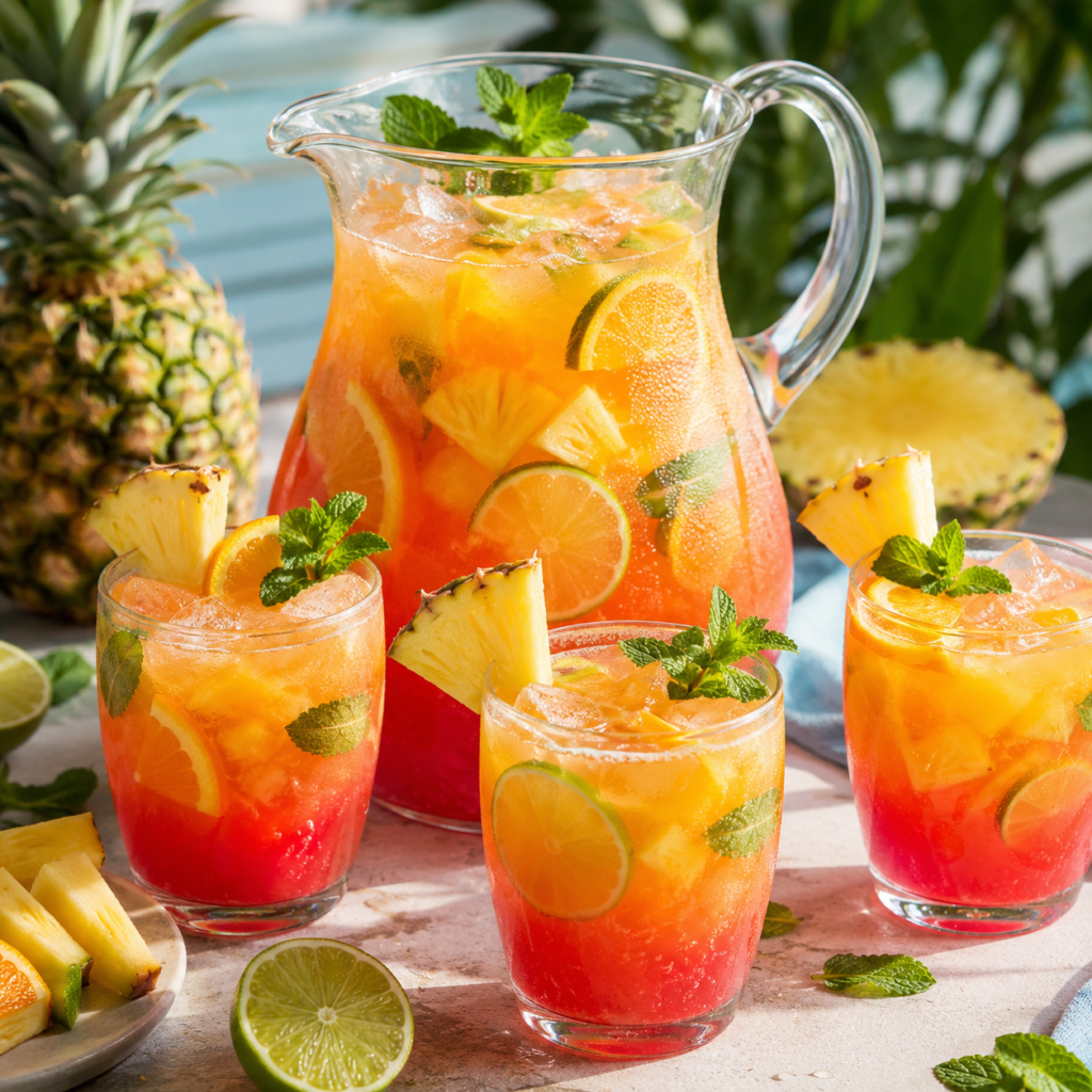 Punch Limonade Tropicale à l’Ananas