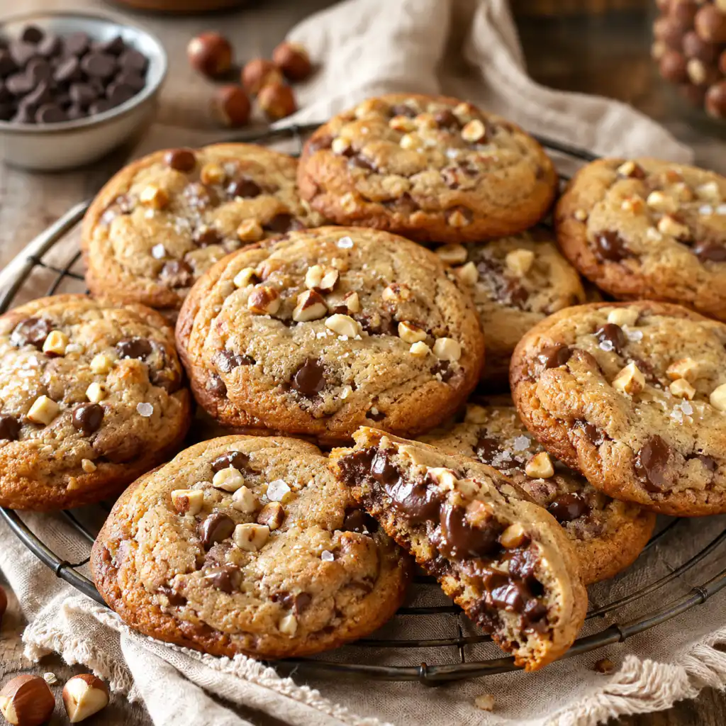 Cookies au chocolat et aux noisettes