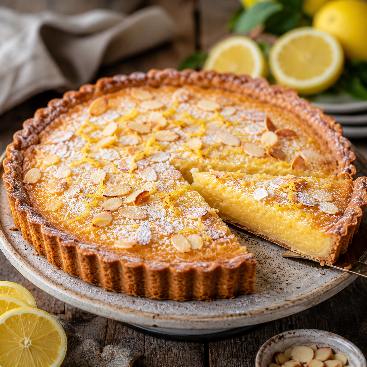 Tarte citron amande