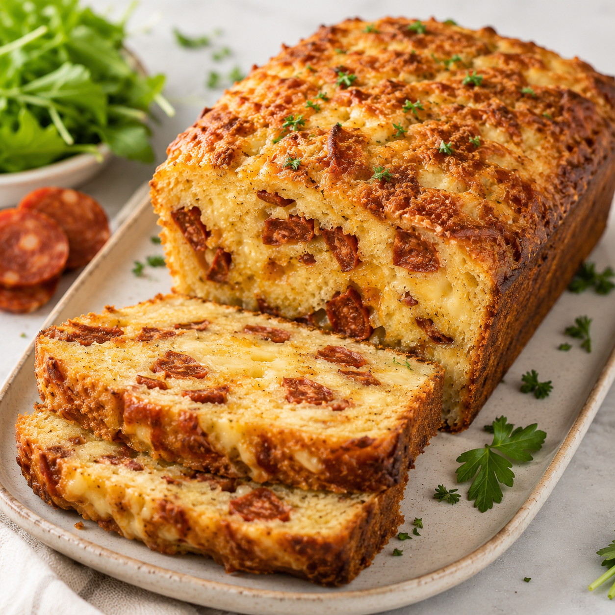 Cake au Chorizo de Bœuf