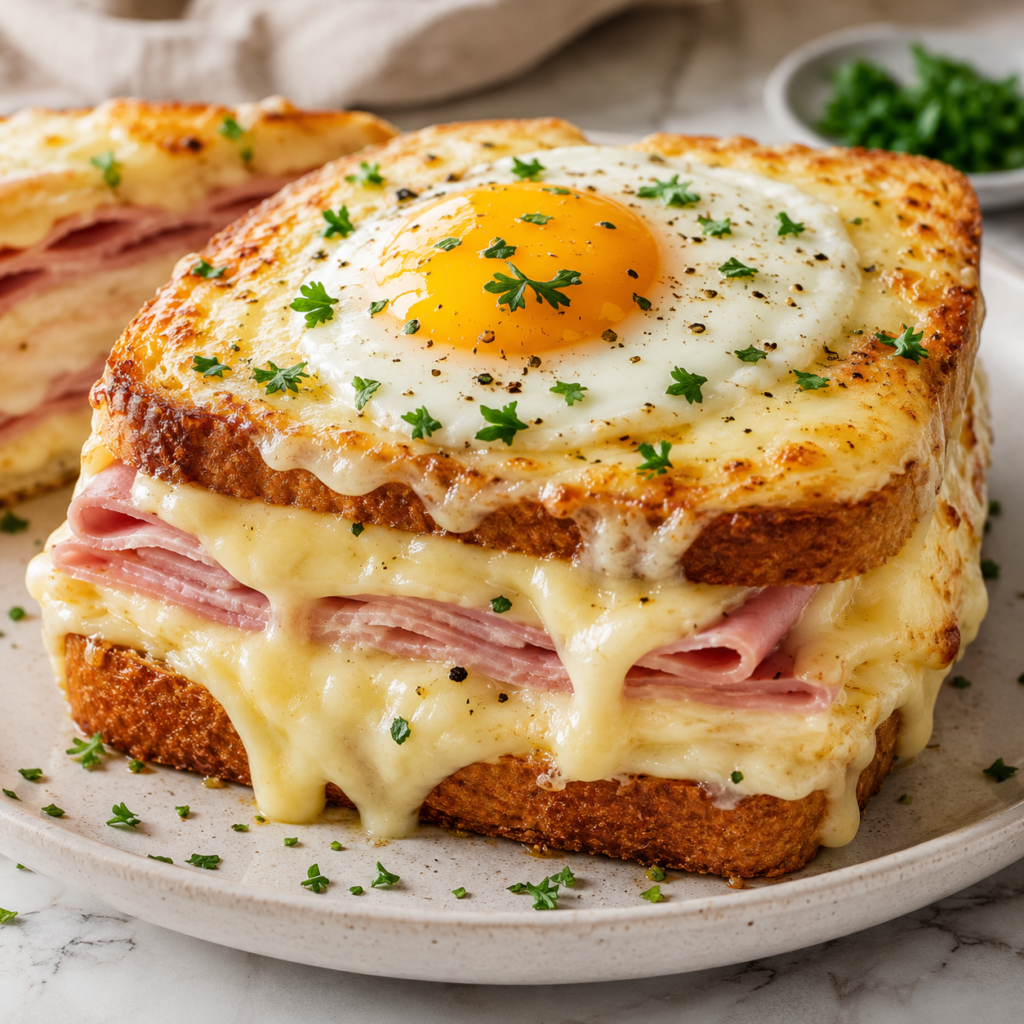 Croque-Madame Gourmand à la Béchamel Jambon et Fromage