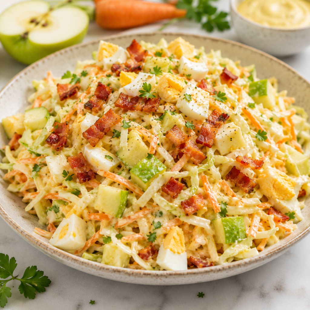 Salade au Chou Blanc et aux Pommes