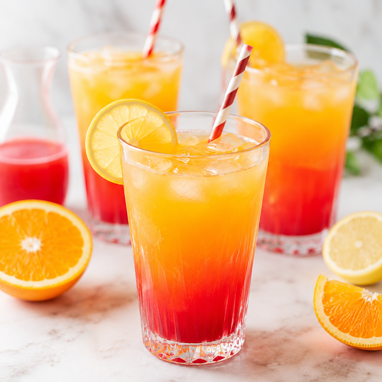 Cocktail à la Grenadine et à l’Orange pour Enfants