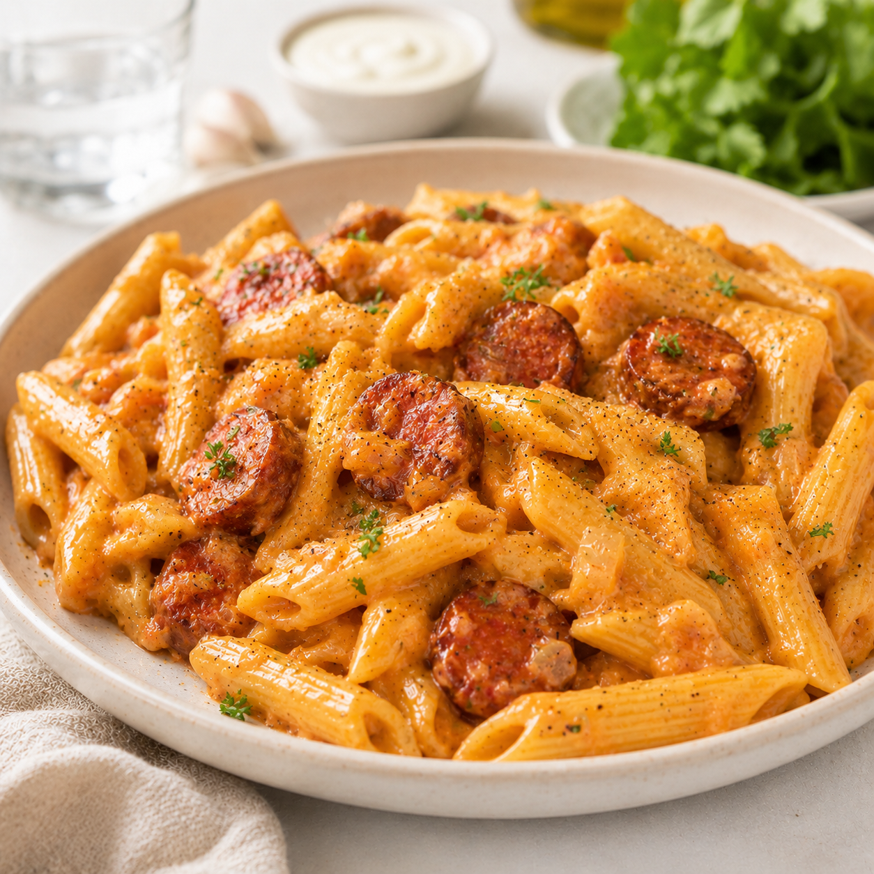 Pâtes Crémeuses au Chorizo