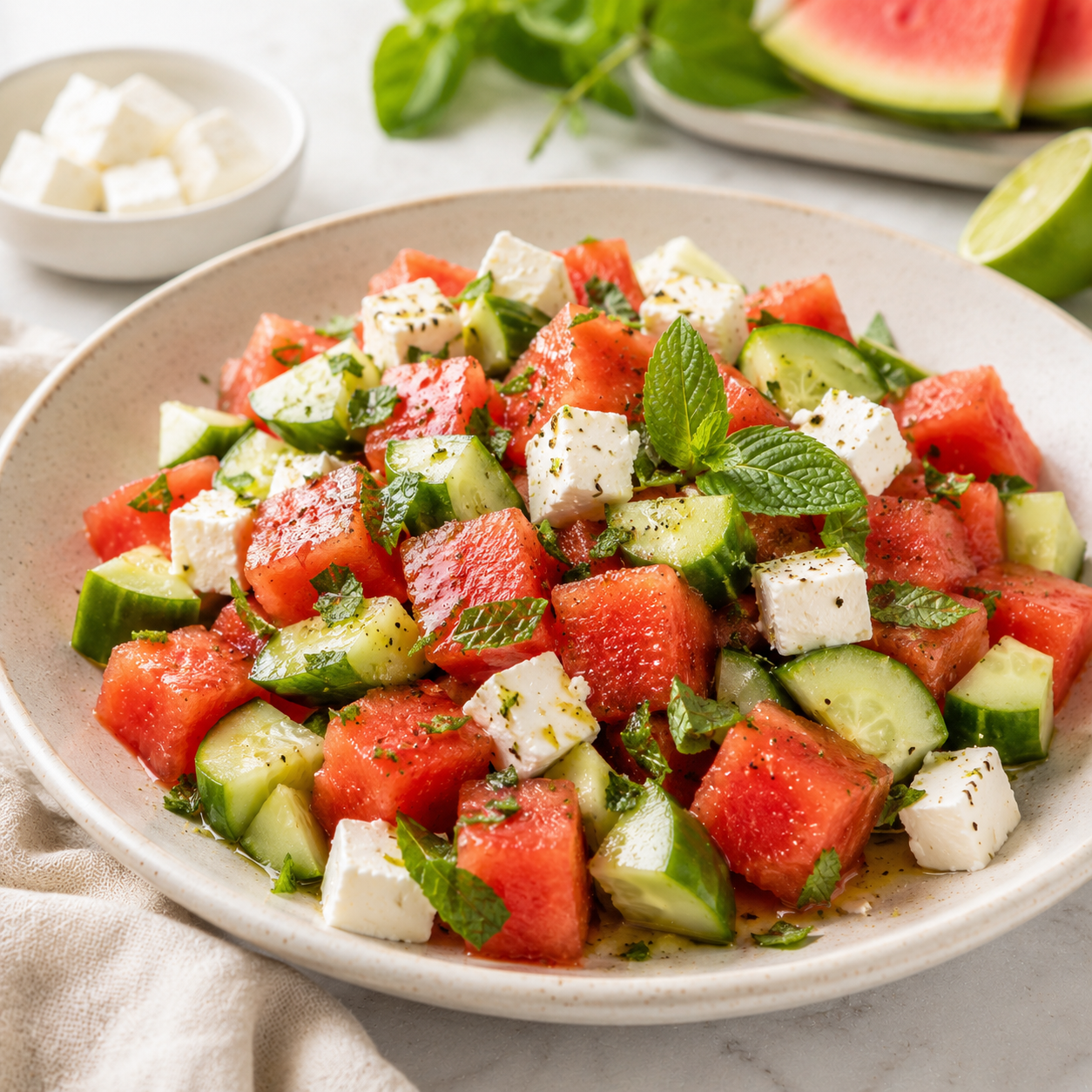 Salade Concombre Pastèque