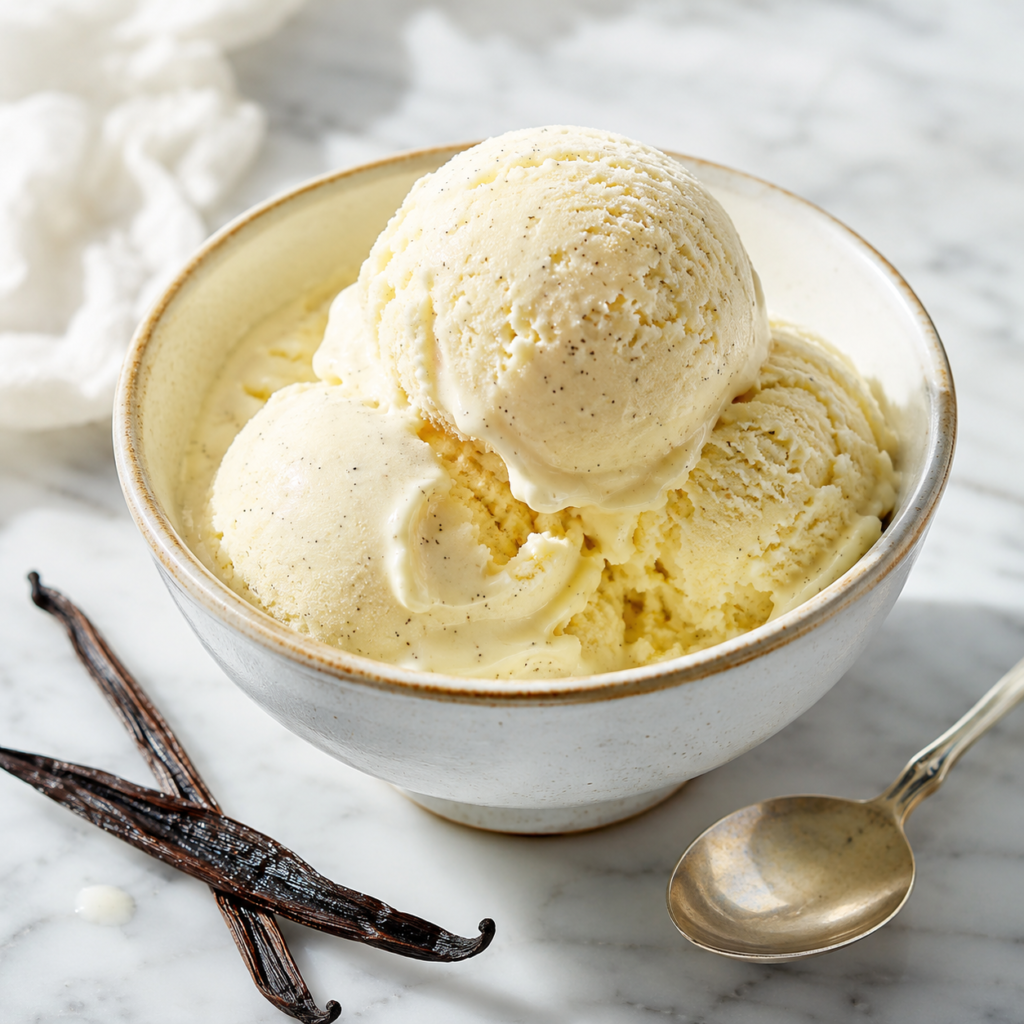 Crème Glacée Maison à la Vanille