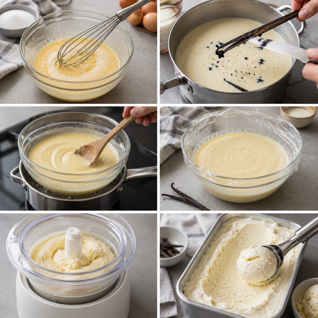 Crème Glacée Maison à la Vanille