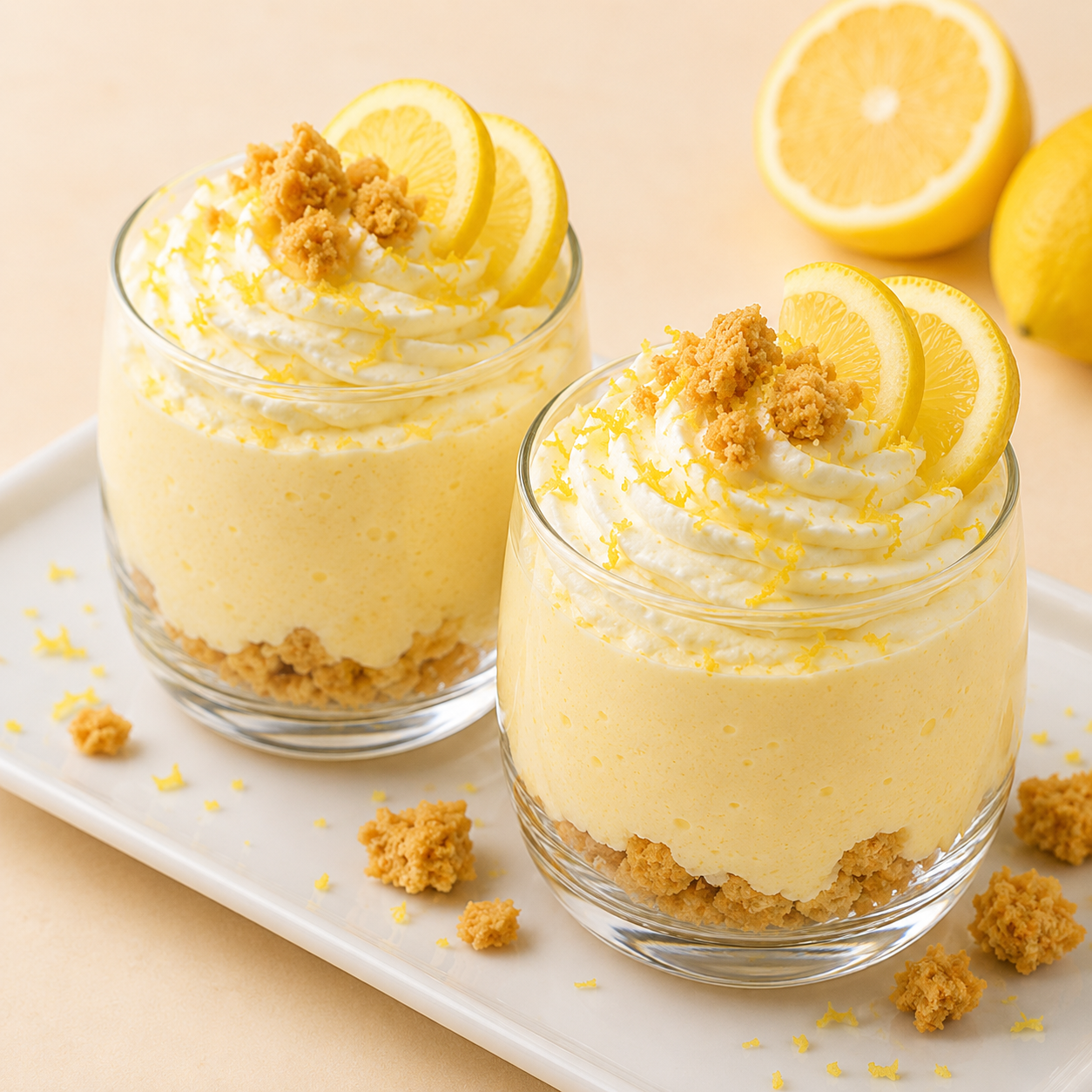 Verrines Légères au Citron