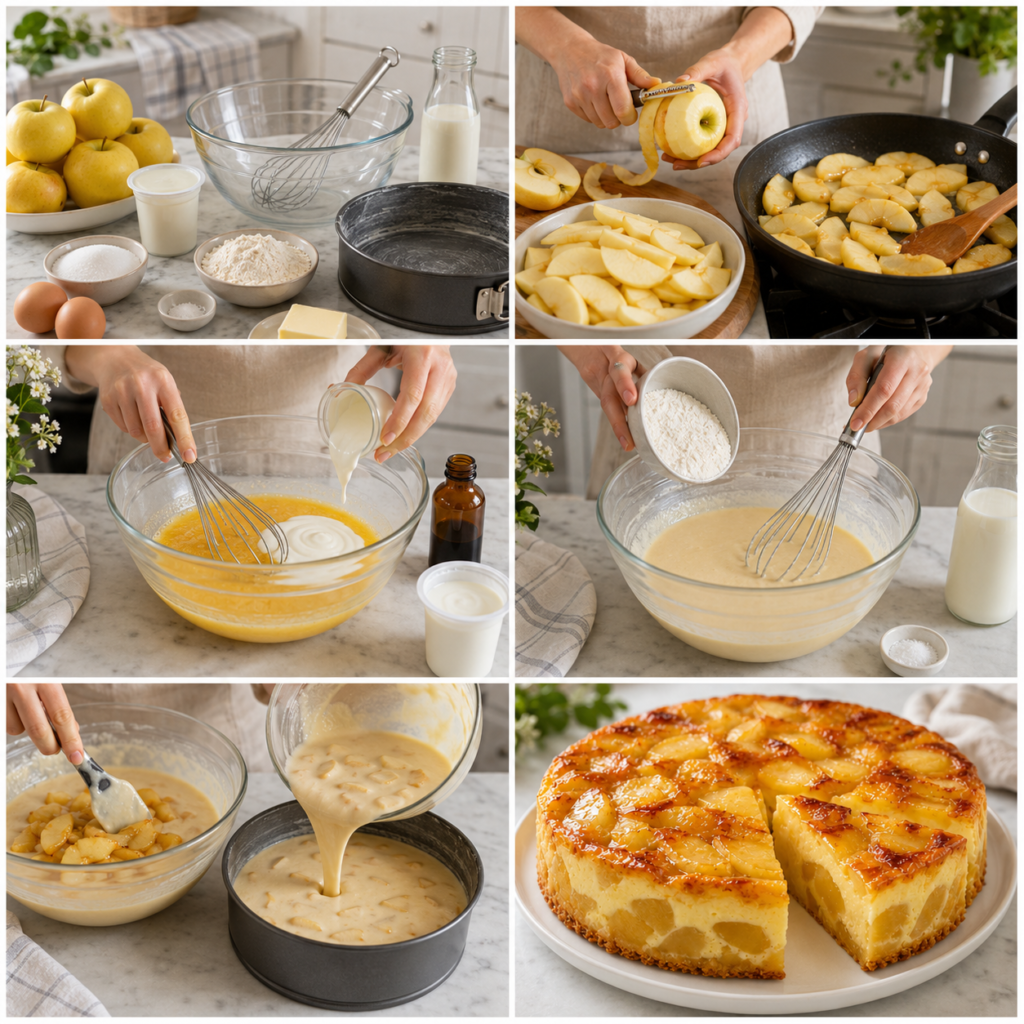 Flan aux Pommes et Yaourt à tomber par terre