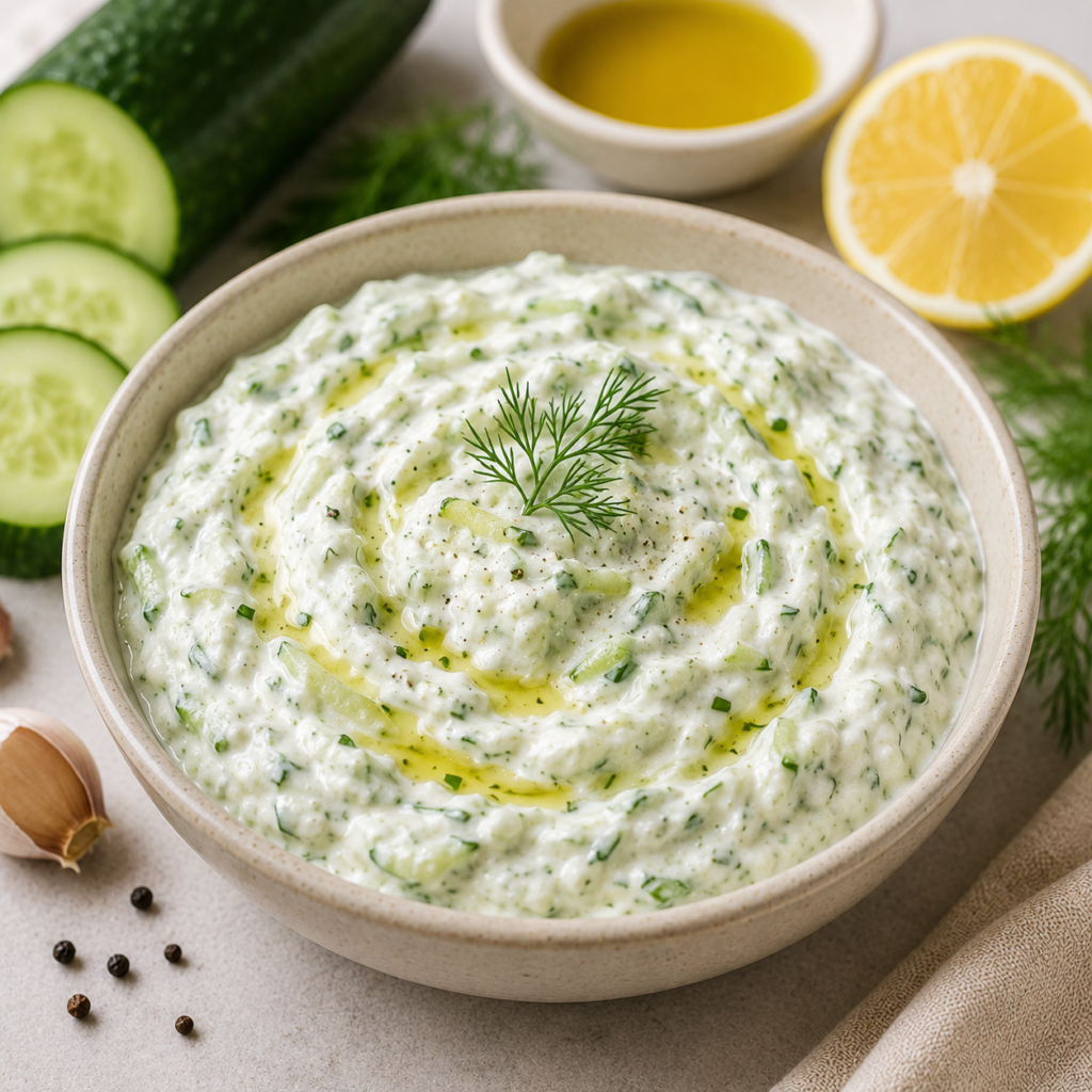 Sauce Froide Concombre et Ail
