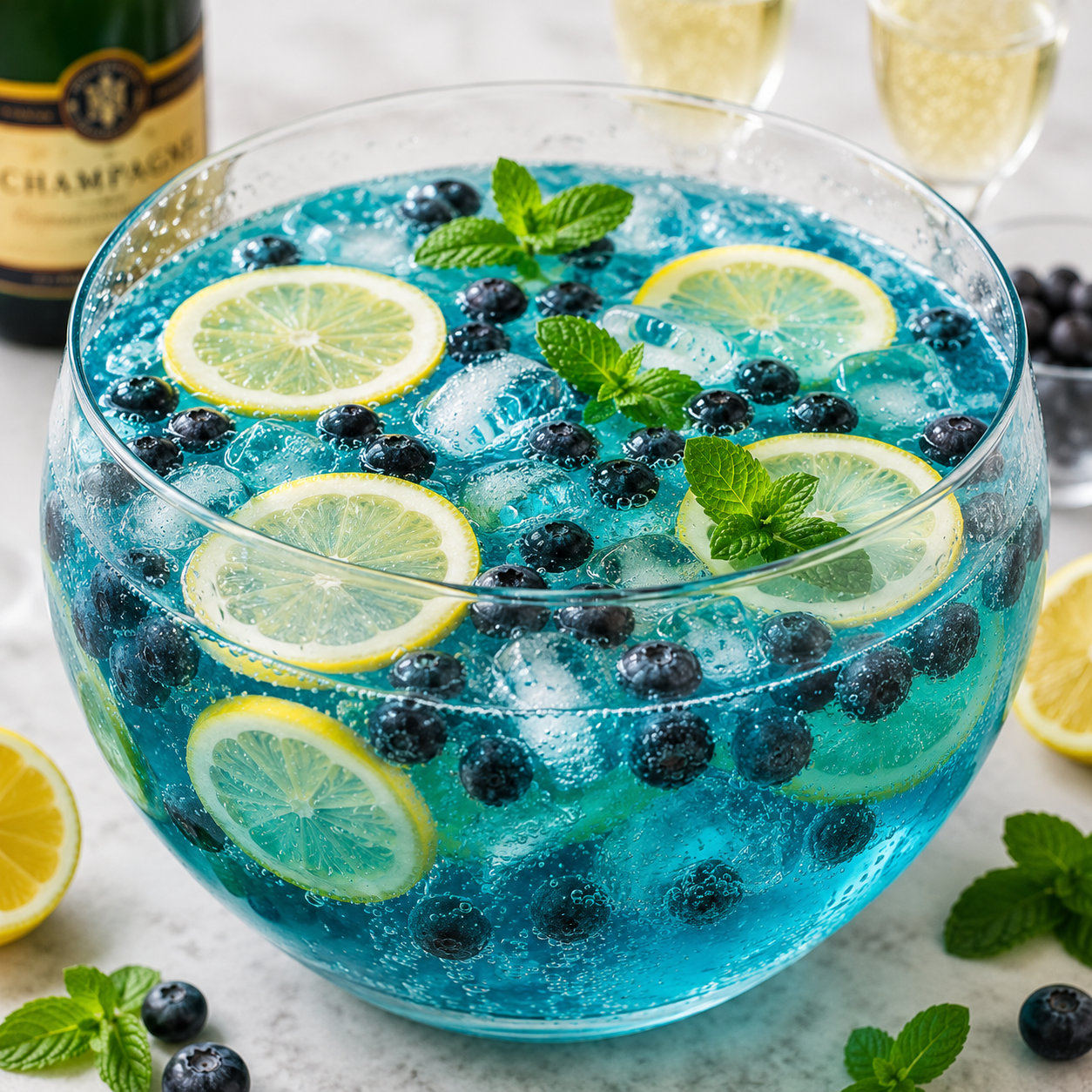 Soupe de Champagne Bleu