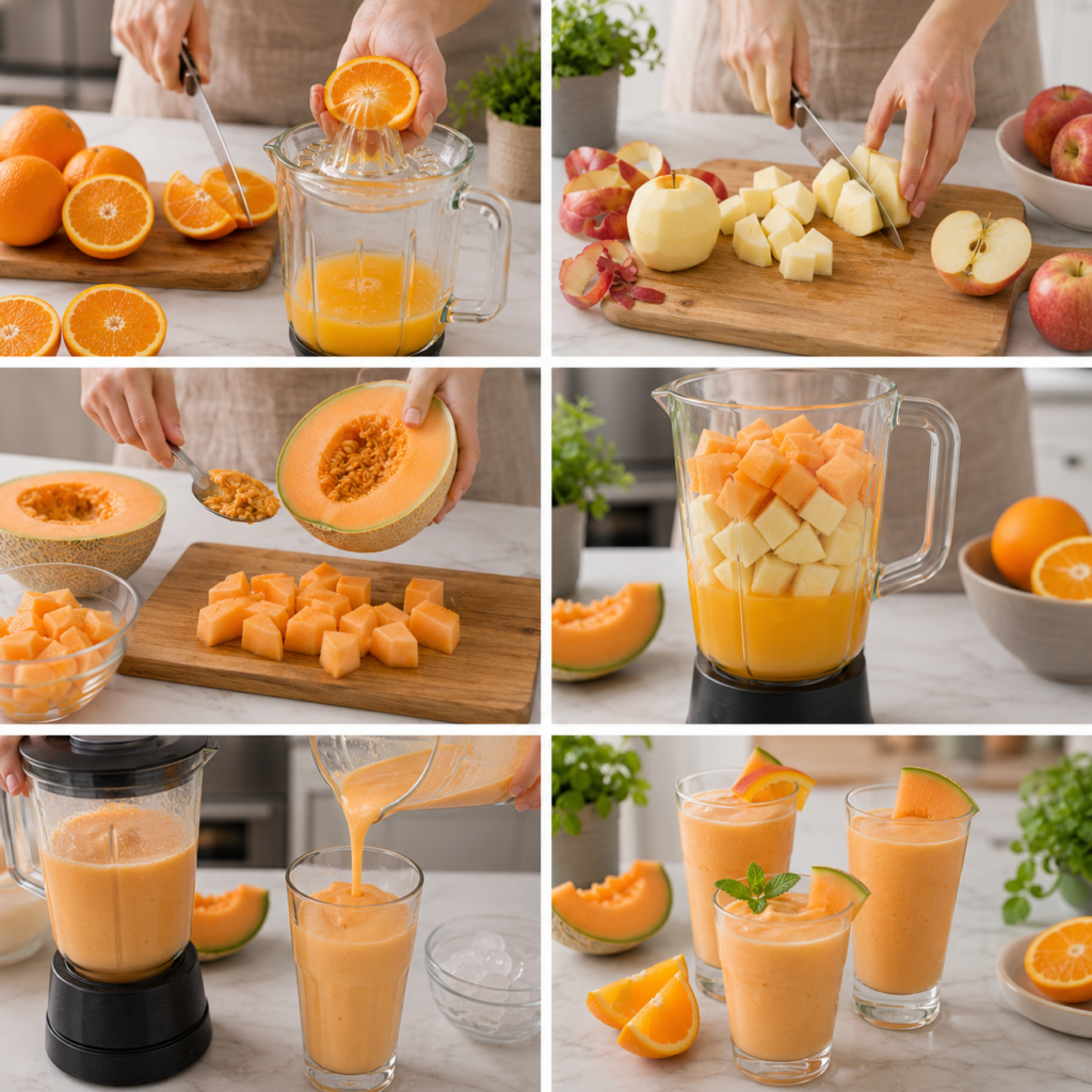 Smoothie Melon Pomme Orange