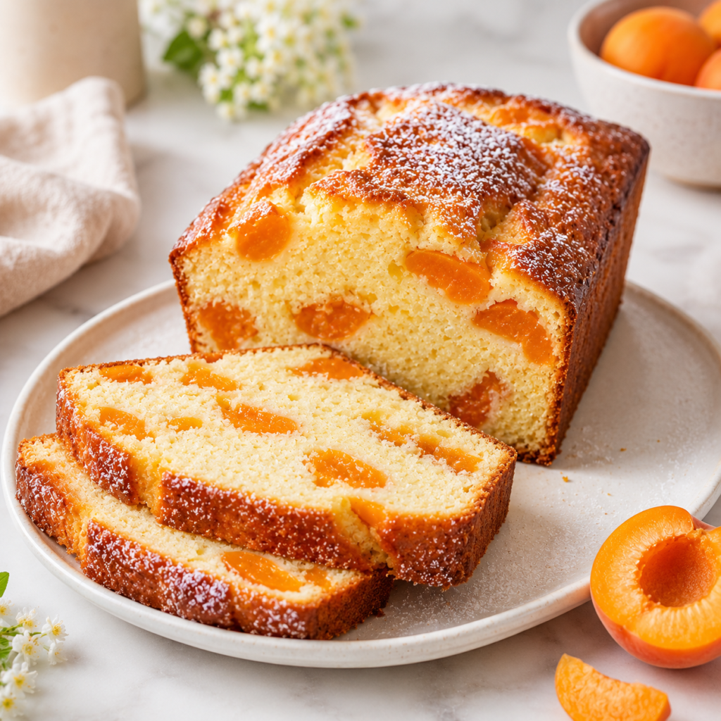 Cake au yaourt aux abricots