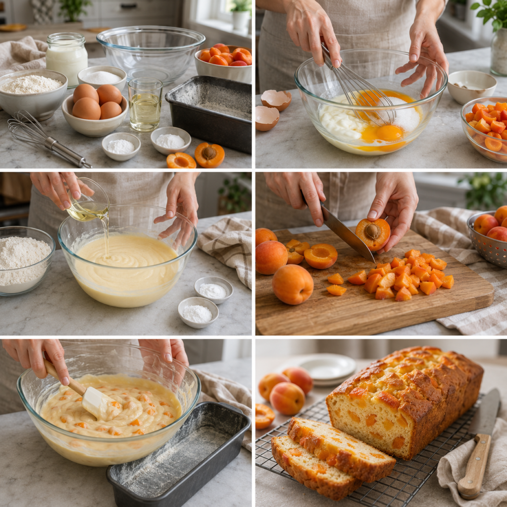 Cake au yaourt aux abricots