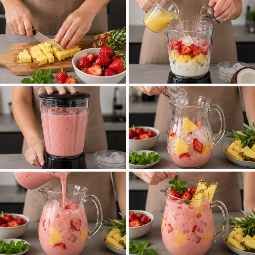 Piña Colada aux Fraises