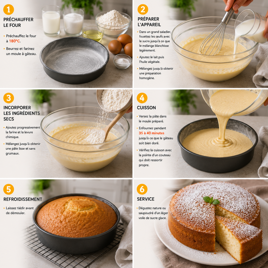 Gâteau Verre de Lait